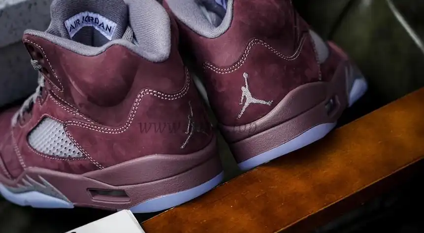 PK GOD Jordan 5 Retro Burgundy 2023 RETAIL MATERIALS READY TO SHIP