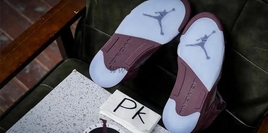 PK GOD Jordan 5 Retro Burgundy 2023 RETAIL MATERIALS READY TO SHIP