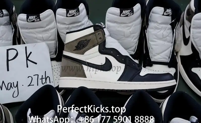 PK 4.0 Air jordan 1 High OG “Dark Mocha”retail materials ready to ship