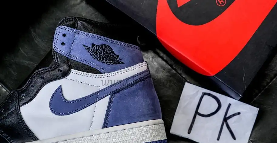 PK GOD Jordan 1 Retro High Blue Moon RETAIL MATERIALS READY TO SHIP