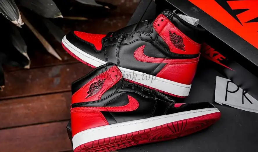 PK GOD Jordan 1 Retro High Bred Banned 2016 RETAIL MATERIALS READY TO SHIP