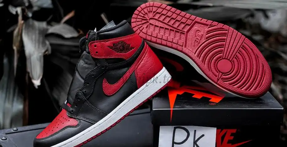 PK GOD Jordan 1 Retro High Bred Banned 2016 RETAIL MATERIALS READY TO SHIP