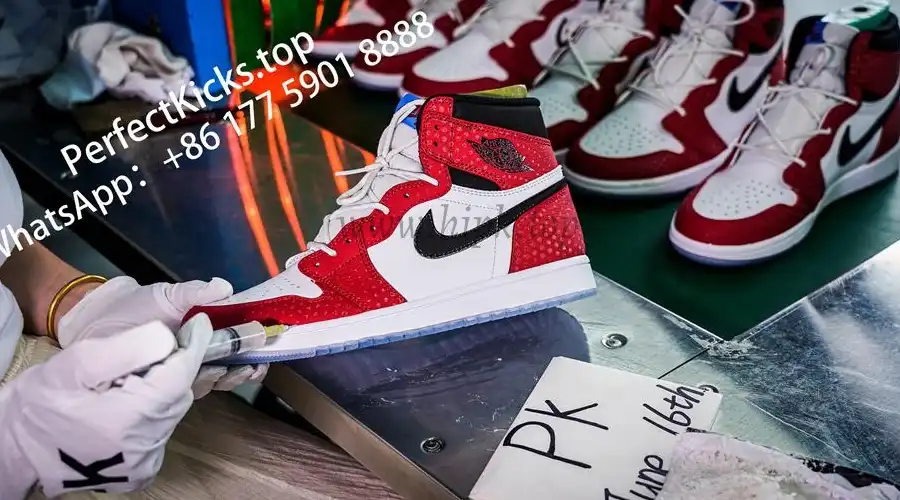 Jordan 1 Retro High Spider Man Origin Story RETAIL MATERIALS READY TO SHIP