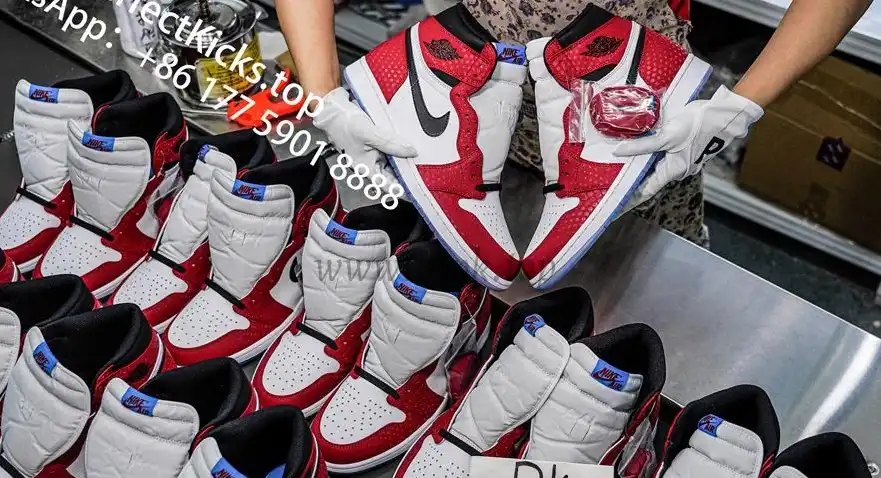 Jordan 1 Retro High Spider Man Origin Story RETAIL MATERIALS READY TO SHIP