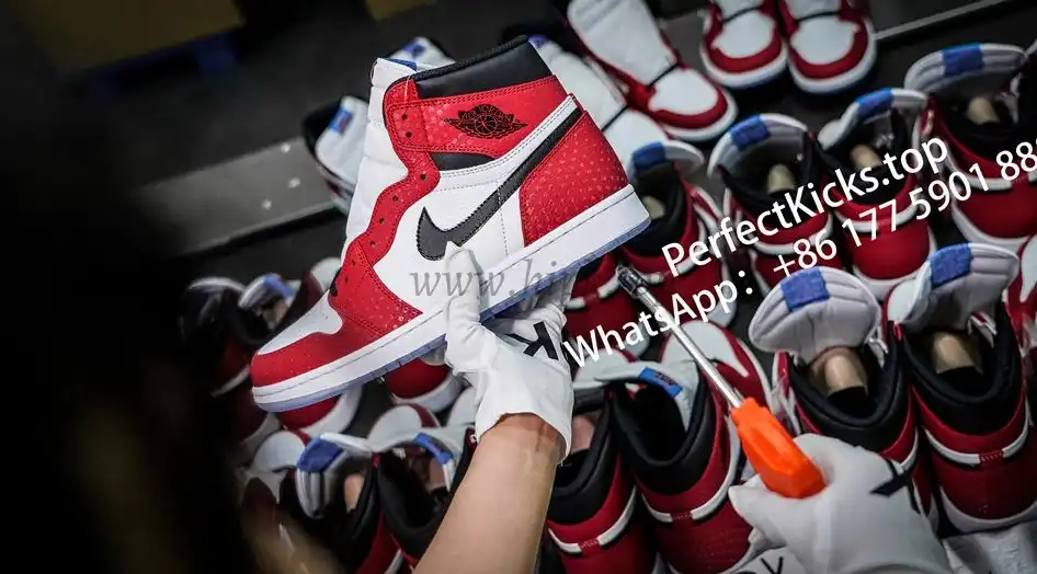 Jordan 1 Retro High Spider Man Origin Story RETAIL MATERIALS READY TO SHIP