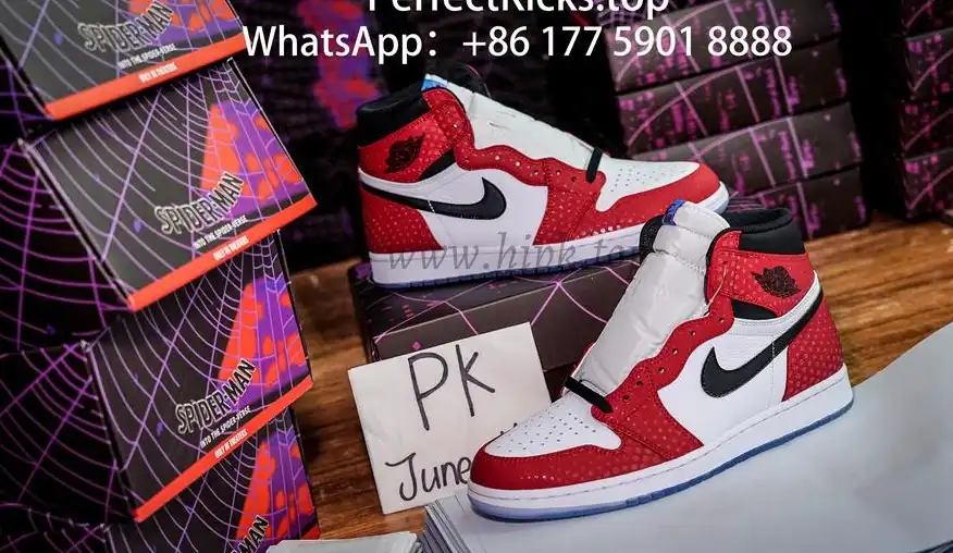 Jordan 1 Retro High Spider Man Origin Story RETAIL MATERIALS READY TO SHIP