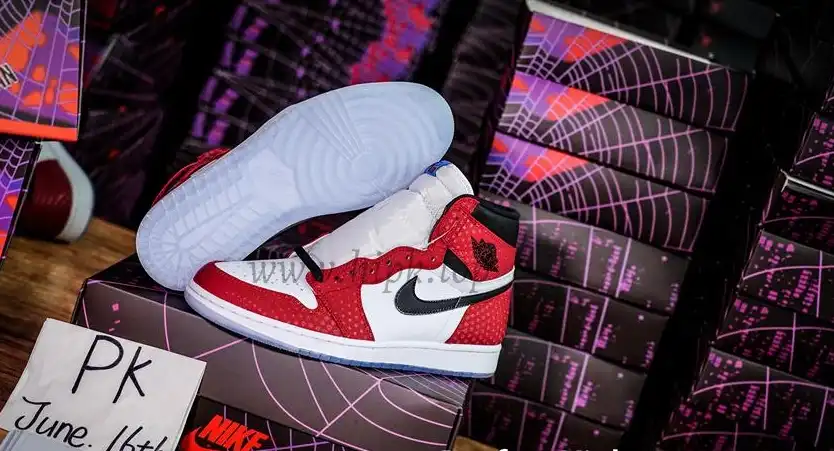 Jordan 1 Retro High Spider Man Origin Story RETAIL MATERIALS READY TO SHIP