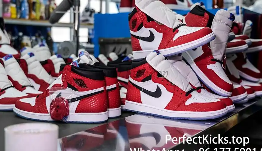 Jordan 1 Retro High Spider Man Origin Story RETAIL MATERIALS READY TO SHIP