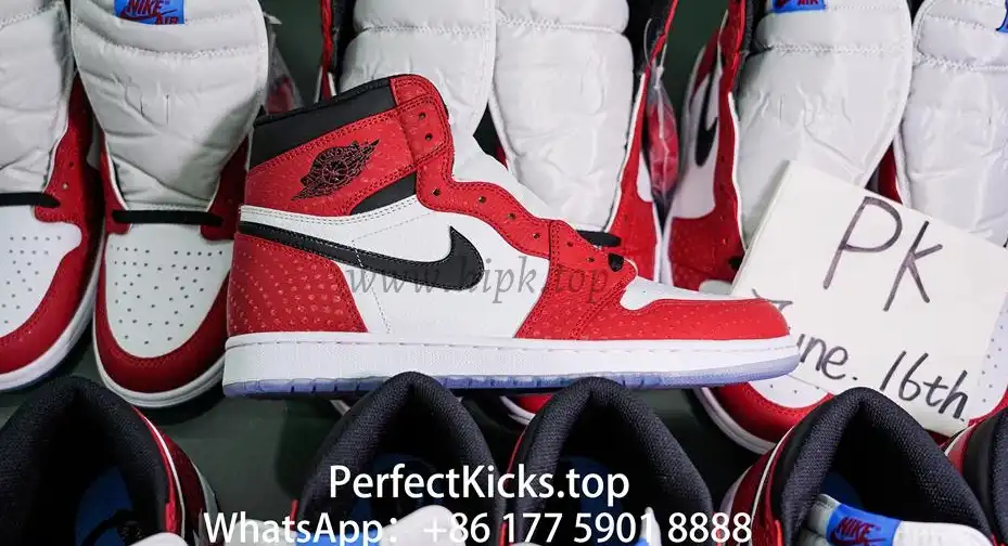 Jordan 1 Retro High Spider Man Origin Story RETAIL MATERIALS READY TO SHIP