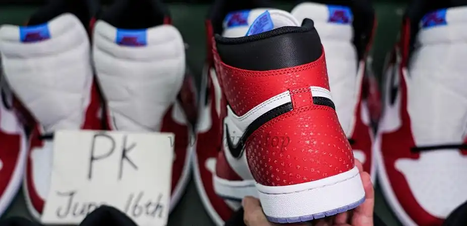 Jordan 1 Retro High Spider Man Origin Story RETAIL MATERIALS READY TO SHIP