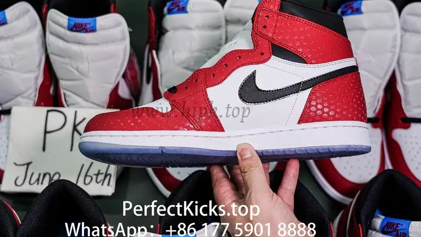 Jordan 1 Retro High Spider Man Origin Story RETAIL MATERIALS READY TO SHIP