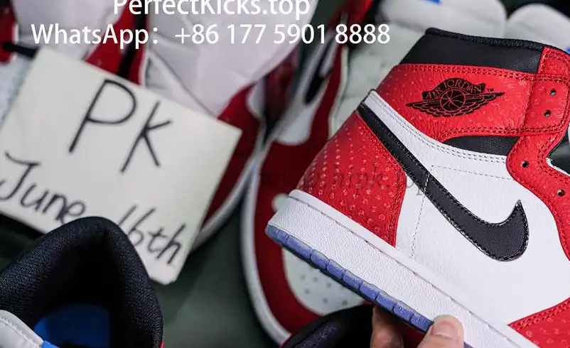 Jordan 1 Retro High Spider Man Origin Story RETAIL MATERIALS READY TO SHIP