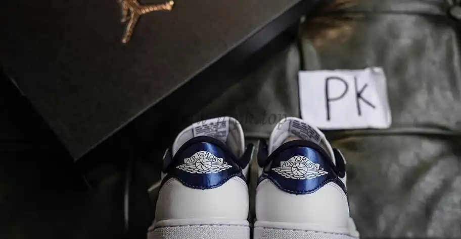 PK GOD Jordan 1 Retro LowMetallic Blue RETAIL MATERIALS READY TO SHIP