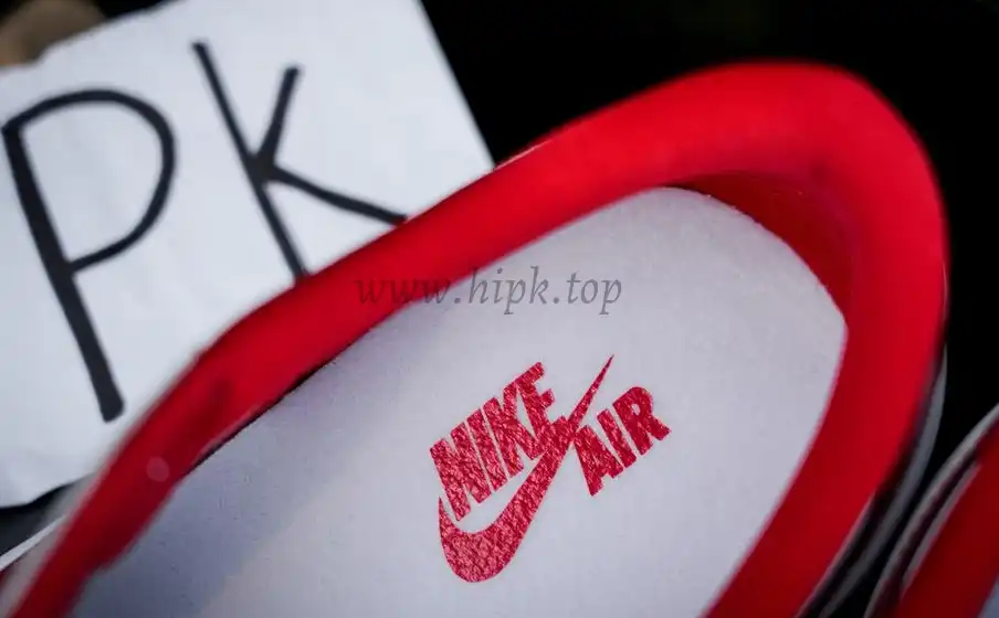 PK GOD Jordan 1 Retro LowWhite Varsity Red RETAIL MATERIALS READY TO SHIP