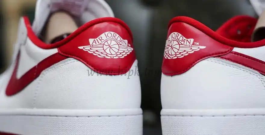 PK GOD Jordan 1 Retro LowWhite Varsity Red RETAIL MATERIALS READY TO SHIP