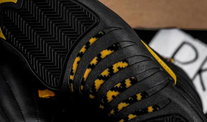 PK GOD Jordan 12 Retro Black Taxi RETAIL MATERIALS READY TO SHIP