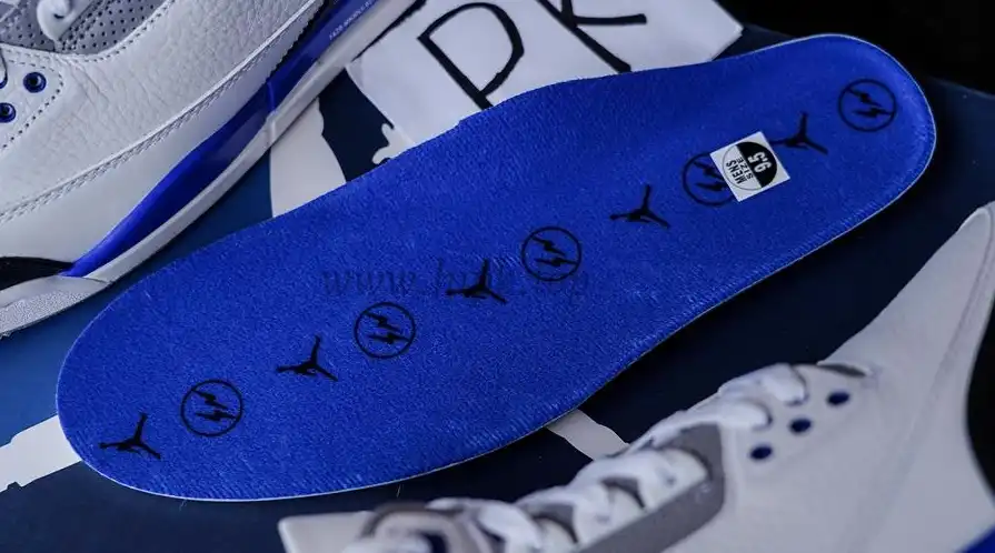 PK GOD Jordan 3 Retro Fragment Blue RETAIL MATERIALS READY TO SHIP