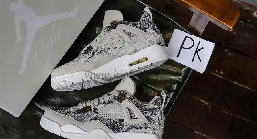 PK GOD Jordan 4 RetroSnakeskin RETAIL MATERIALS READY TO SHIP