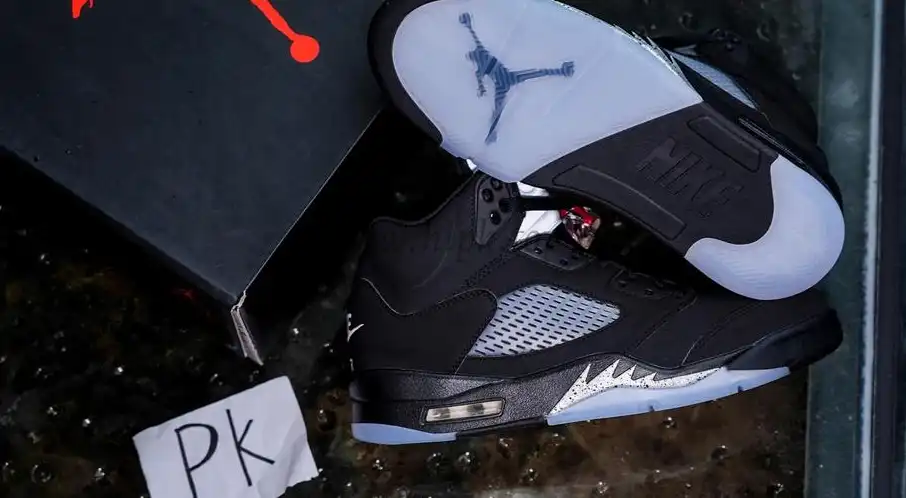 PK GOD Jordan 5 Retro Black Metallic 2016 RETAIL MATERIALS READY TO SHIP