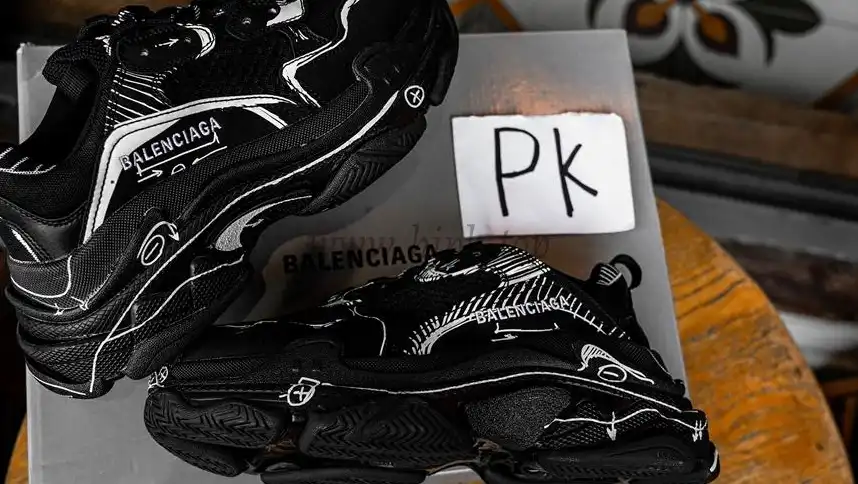 PK GOD Triple S Sketch sneakers RETAIL MATERIALS READY TO SHIP