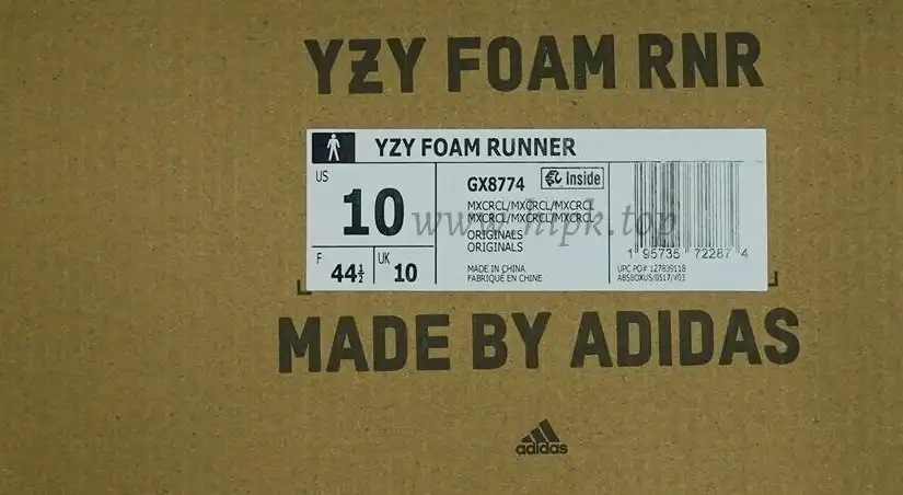 PK GOD adidas Yeezy Foam RNNR MX Cream Clay RETAIL MATERIALS READY TO SHIP