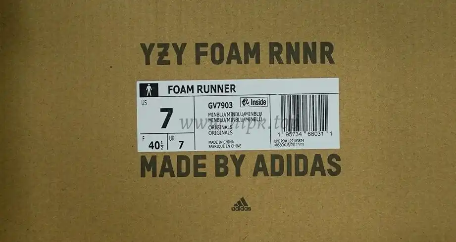 PK GOD adidas Yeezy Foam RNNR Mineral Blue RETAIL MATERIALS READY TO SHIP