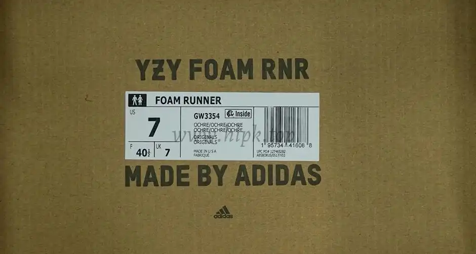 PK GOD adidas Yeezy Foam RNNR Ochre RETAIL MATERIALS READY TO SHIP