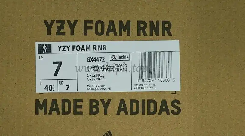 PK GOD adidas Yeezy Foam RNNR Stone Sage RETAIL MATERIALS READY TO SHIP