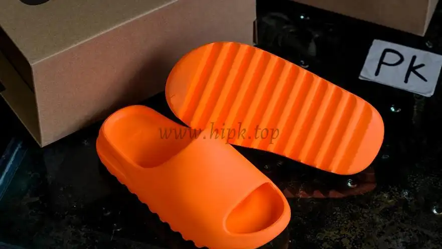 PK God Adidas Yeezy Slide Enflame Orange retail materials ready to ship