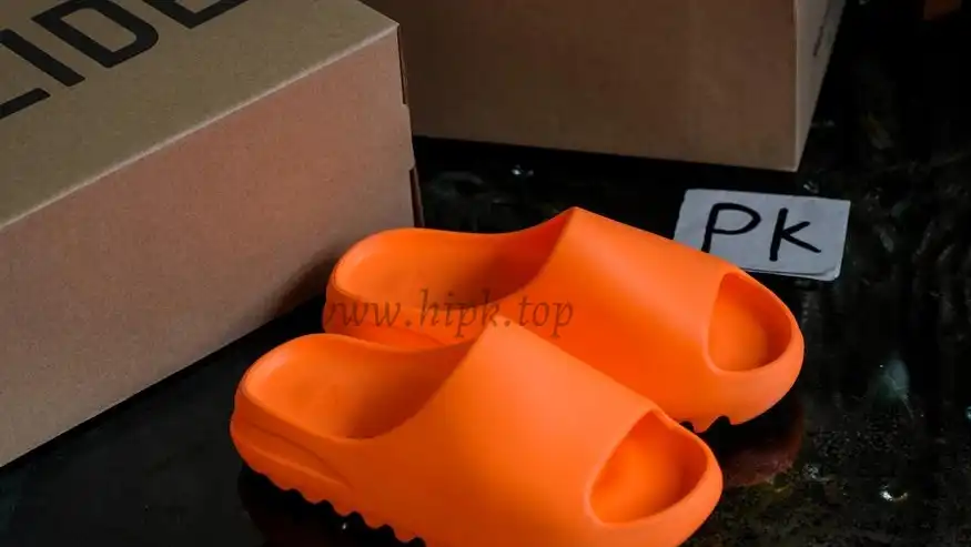 PK God Adidas Yeezy Slide Enflame Orange retail materials ready to ship