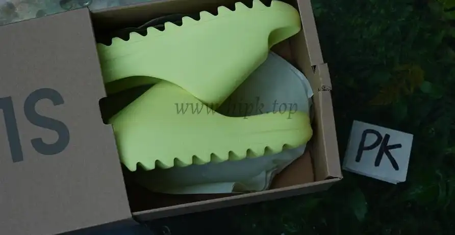 PK GOD adidas Yeezy Slide Glow Green Glossy RETAIL MATERIALS READY TO SHIP