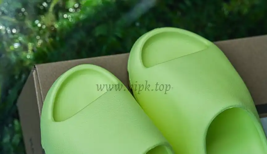 PK GOD adidas Yeezy Slide Glow Green Glossy RETAIL MATERIALS READY TO SHIP