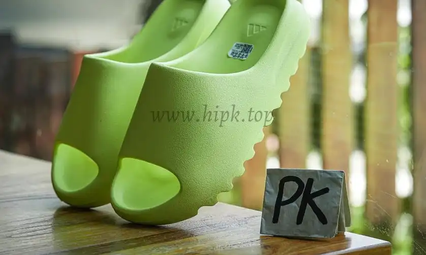 PK GOD adidas Yeezy Slide Glow Green Glossy RETAIL MATERIALS READY TO SHIP