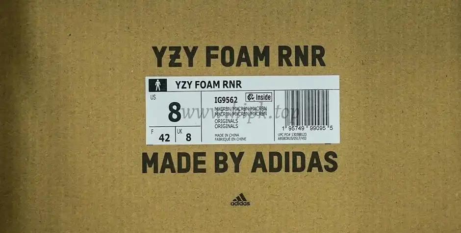 PK GOD didas Yeezy Foam RNRMX Carbon RETAIL MATERIALS READY TO SHIP