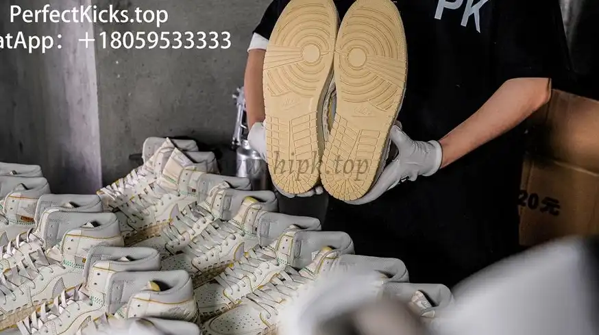 PK GOD Jordan 1 Retro High OG SPUnion Woven Sail RETAIL MATERIALS READY TO SHIP