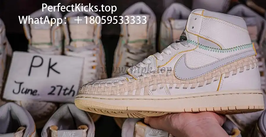 PK GOD Jordan 1 Retro High OG SPUnion Woven Sail RETAIL MATERIALS READY TO SHIP