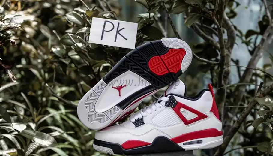 PK GOD Jordan 4 Retro Red Cement RETAIL MATERIALS READY TO SHIP