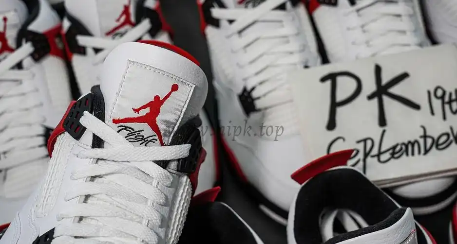 PK GOD Jordan 4 Retro Red Cement RETAIL MATERIALS READY TO SHIP