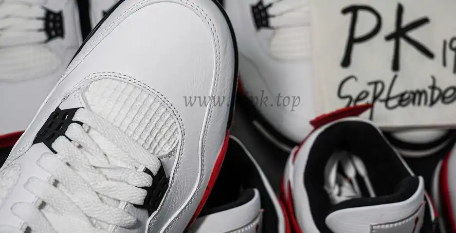 PK GOD Jordan 4 Retro Red Cement RETAIL MATERIALS READY TO SHIP