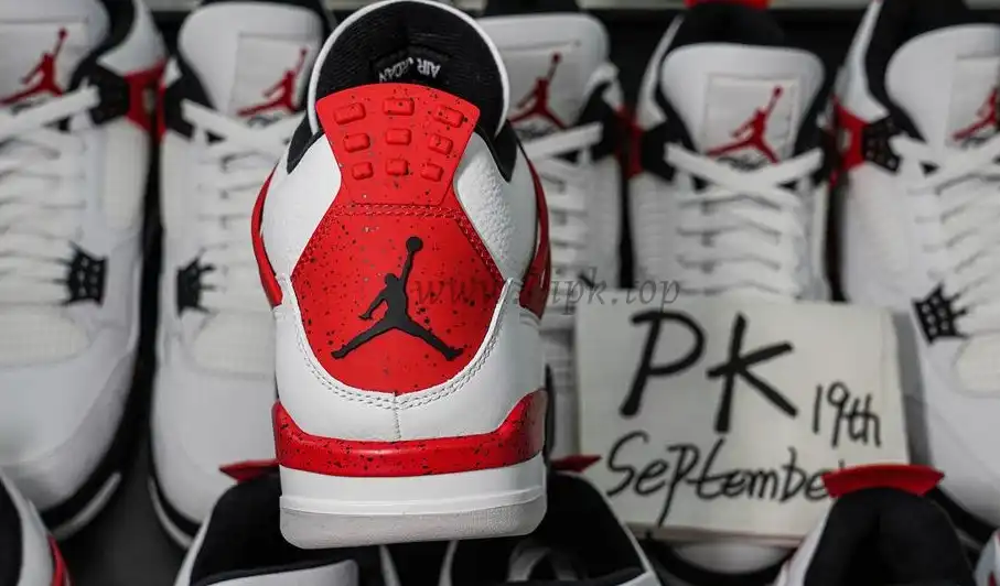 PK GOD Jordan 4 Retro Red Cement RETAIL MATERIALS READY TO SHIP