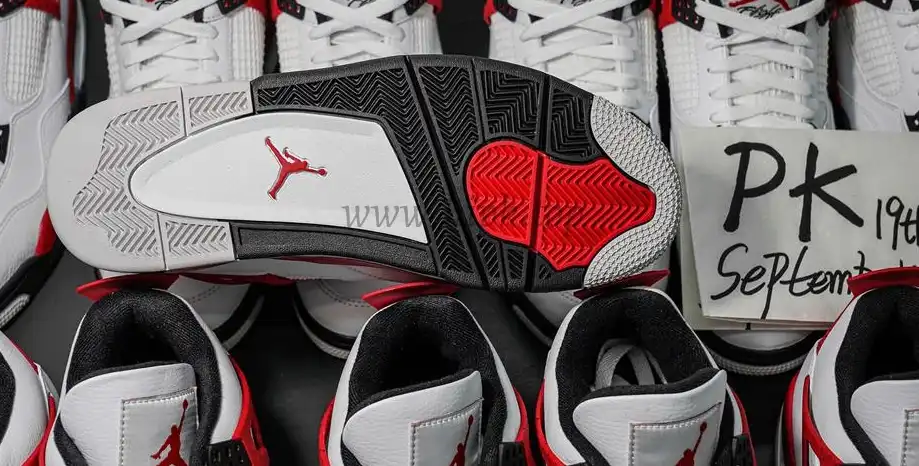 PK GOD Jordan 4 Retro Red Cement RETAIL MATERIALS READY TO SHIP