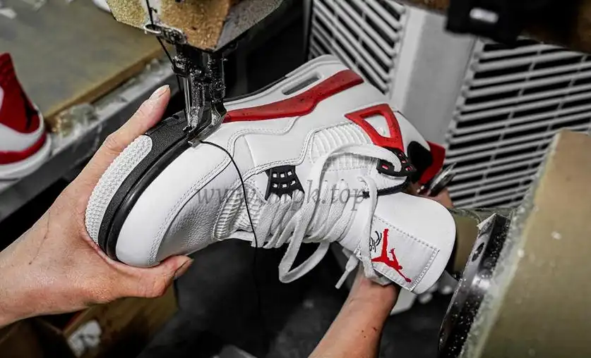 PK GOD Jordan 4 Retro Red Cement RETAIL MATERIALS READY TO SHIP