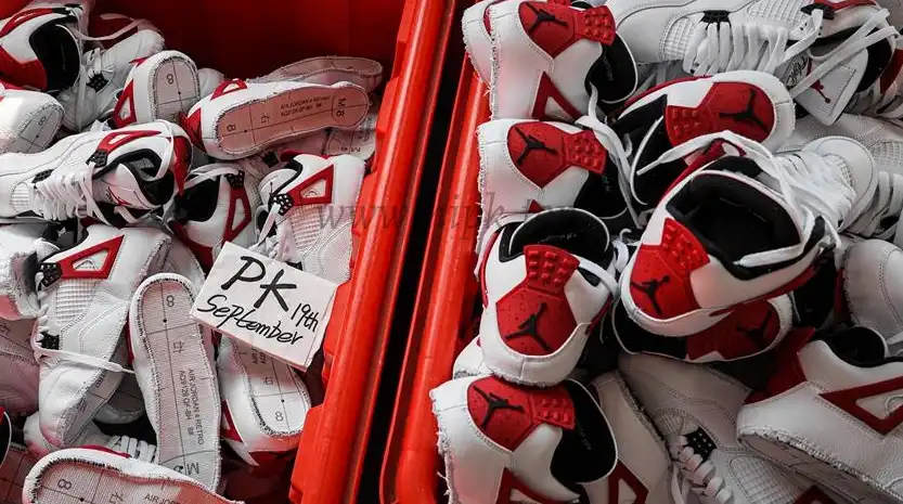 PK GOD Jordan 4 Retro Red Cement RETAIL MATERIALS READY TO SHIP