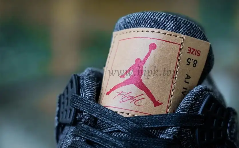 PK GOD Jordan 4 RetroLevi’s Black RETAIL MATERIALS READY TO SHIP