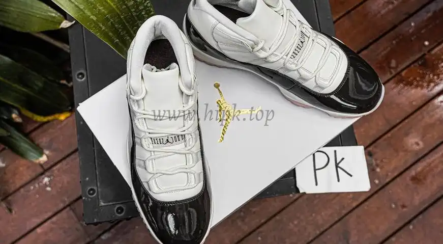 PK GOD Jordan Air Jordan 11 Retro White Black RETAIL MATERIALS READY TO SHIP