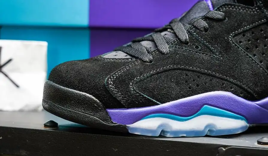 PK GOD Jordan Air Jordan 6 Aqua Black Purple RETAIL MATERIALS READY TO SHIP