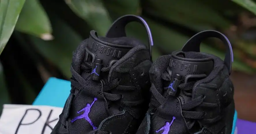 PK GOD Jordan Air Jordan 6 Aqua Black Purple RETAIL MATERIALS READY TO SHIP