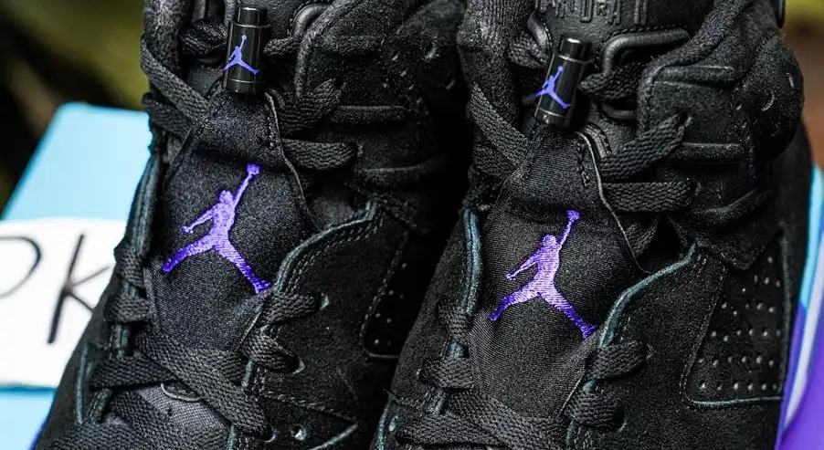 PK GOD Jordan Air Jordan 6 Aqua Black Purple RETAIL MATERIALS READY TO SHIP