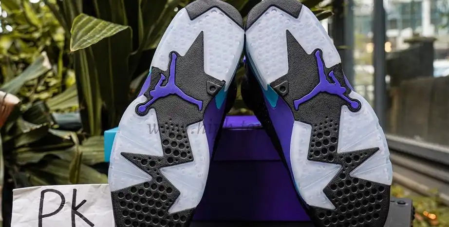 PK GOD Jordan Air Jordan 6 Aqua Black Purple RETAIL MATERIALS READY TO SHIP