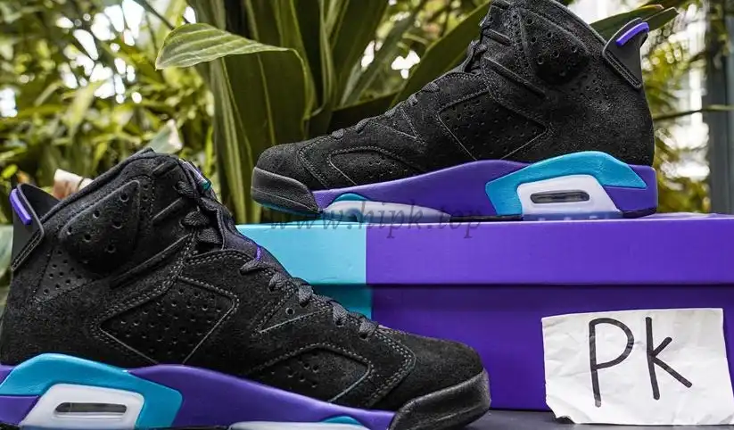 PK GOD Jordan Air Jordan 6 Aqua Black Purple RETAIL MATERIALS READY TO SHIP